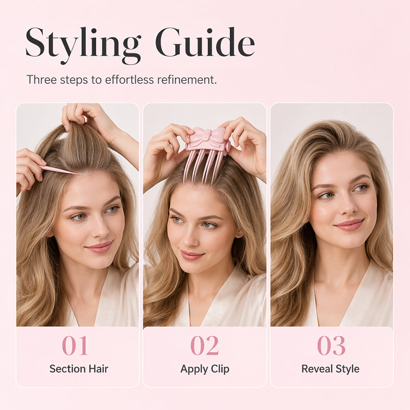 🔋 Rechargeable Root Volumizing Clip – Cordless Heated Hair Lifter for Fine Flat Hair, 2 Heat Settings, Type-C Portable Styling Tool ✨💁‍♀️