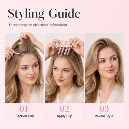 🔋 Rechargeable Root Volumizing Clip – Cordless Heated Hair Lifter for Fine Flat Hair, 2 Heat Settings, Type-C Portable Styling Tool ✨💁‍♀️