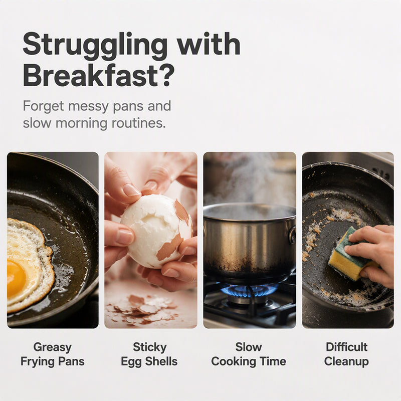 🍳 Microwave Egg Poacher-Dual-Cavity