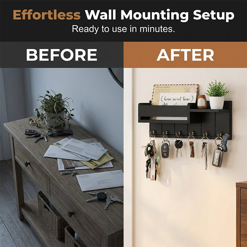 🎉 2026 Sale — 🔥 Wall‑Mounted Mail & Key Holder-BUY 2 GET FREE SHIPPING
