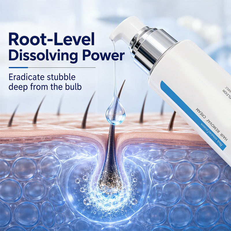 Original supplier hair removal promotional illustration