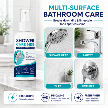 🚿 Shower Limescale Remover Spray – Hard Water Stain Cleaner