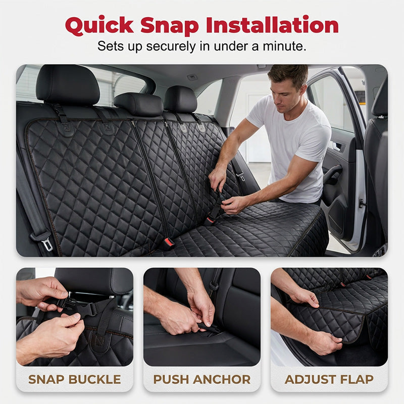 🐶 50% OFF NOW! 🚗 Foldable Dog Car Seat – Waterproof, Safe & Comfortable – Perfect for Dog Owners 🐾