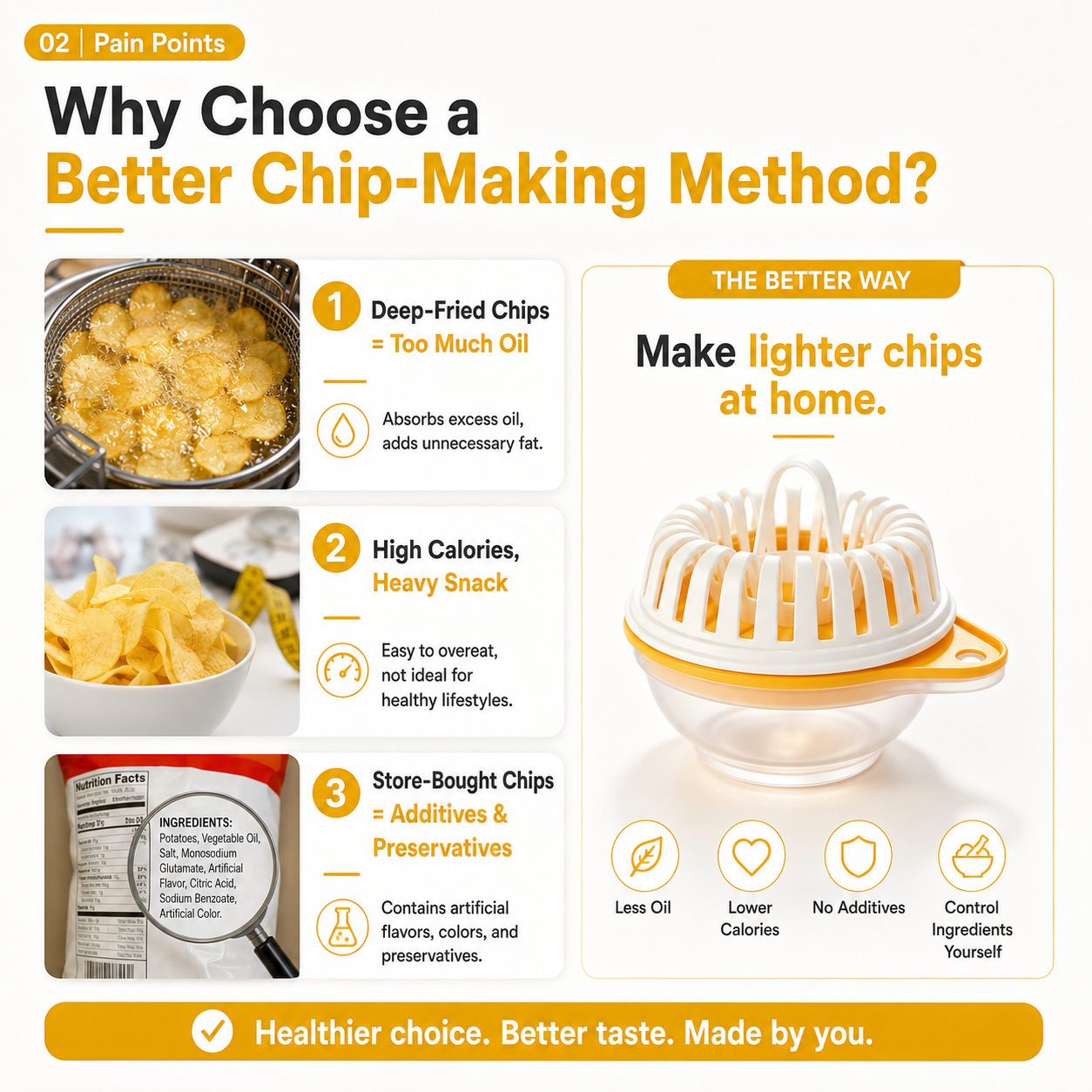 🥔 Microwave Potato Chip Maker with Slicer – Oil-Free Snack Kit ✨