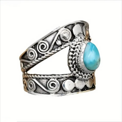 🌸 Buy 1 Get 1 Free!🌸Vintage Carved Teardrop Ring for Women💎
