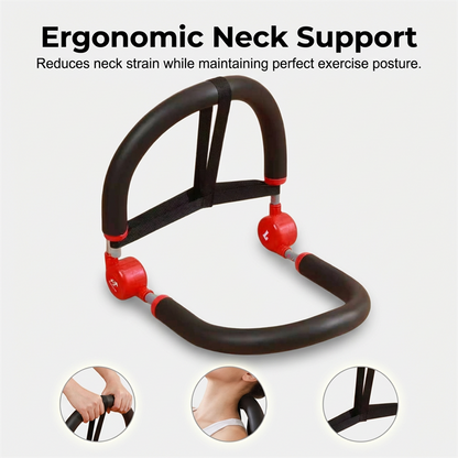 🛡️Core & Sit‑Up Exercise Machine – Assisted rebound protects your back, thick foam padding supports neck & spine. 🏠✨