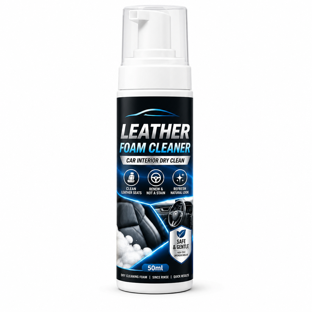 🚗Car Interior Leather Foam Cleaner Kit