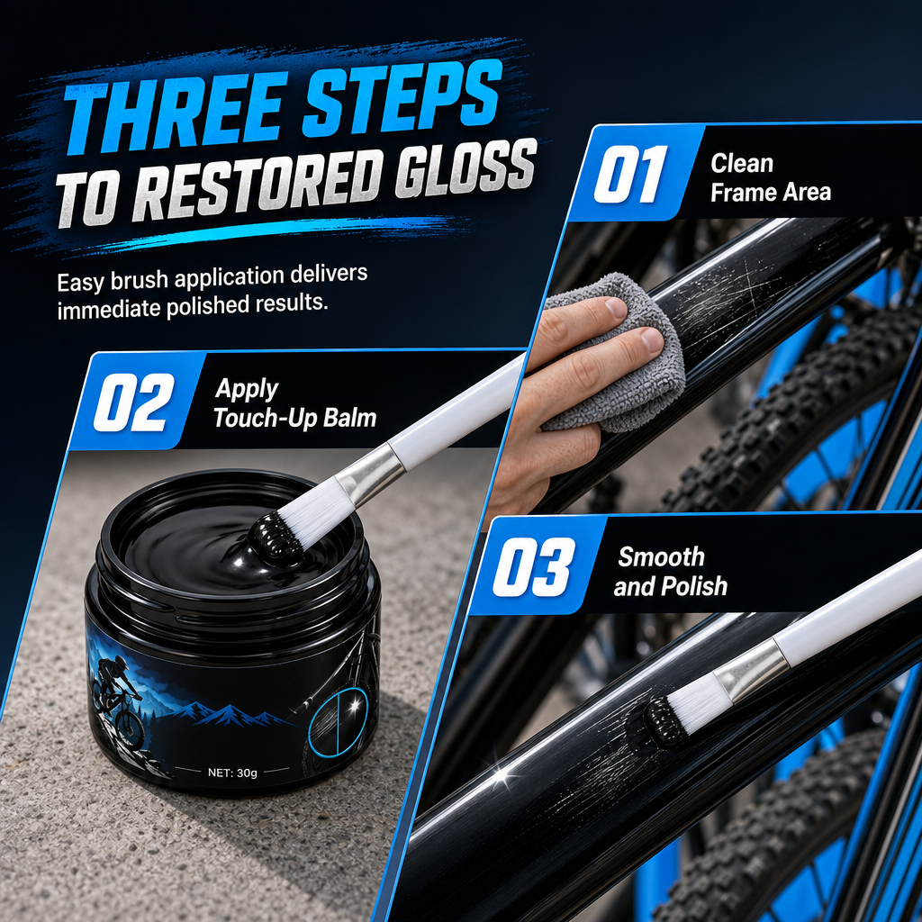 🚲🎨 Bike Frame Scratch Repair Paint – Easy Brush-On Touch-Up for Chips, Scratches & Wear