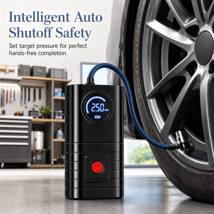 🚗💨 Portable Electric Tire Air Pump – Compact Handheld Inflator for Cars, EVs & Bicycles