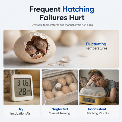 🐣 USB Automatic Mini Egg Incubator - Digital Temperature Control Poultry Hatching Box 🐥
