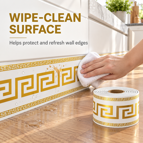 ⏳Limited-time 50% off⏰Self-Adhesive Skirting Board Border Sticker🧱🔰