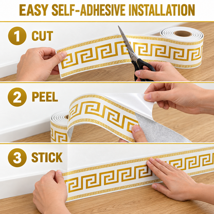 ⏳Limited-time 50% off⏰Self-Adhesive Skirting Board Border Sticker🧱🔰