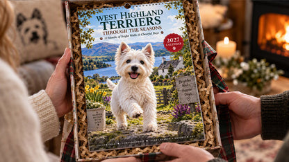 🥳💞48K+ SOLD🐾📆West Highland Terrier Wall Calendar🎁
