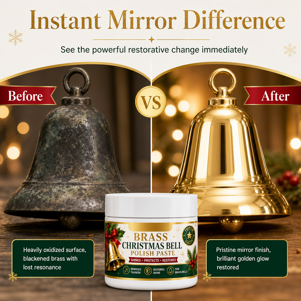 ✨ Brass Bell & Copper Polish Cream - Deep Tarnish & Oxidation Remover