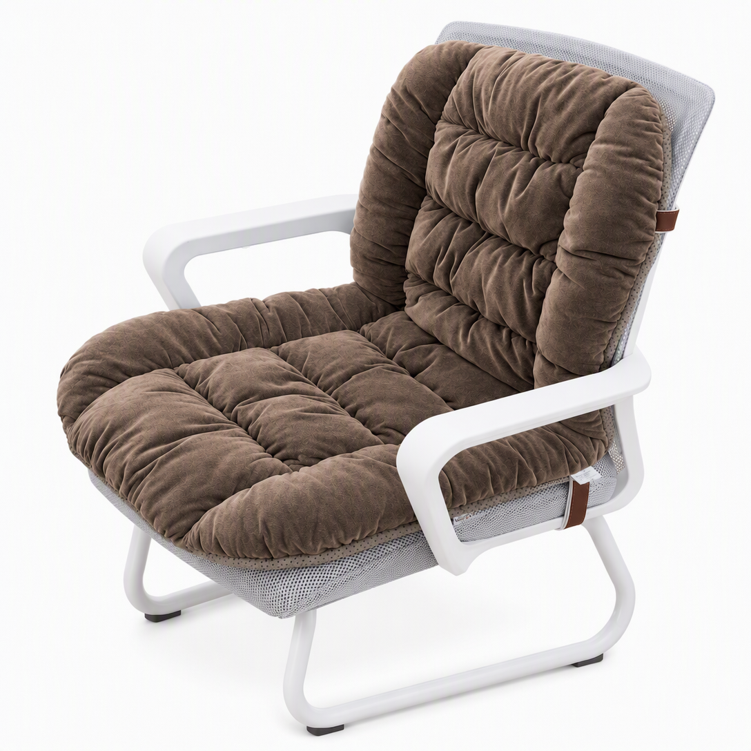 🔥 Cozy Heated Chair Cushion – Plush Seat & Back Warmer with Adjustable Heat & Timer！！！