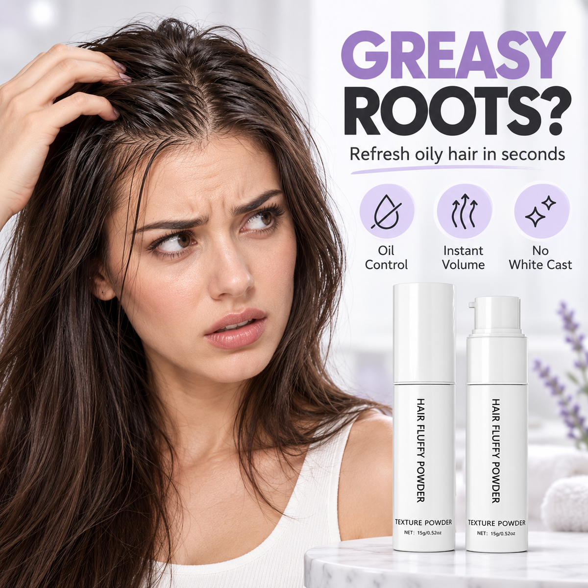 ✨ Instant Hair Volumizing Powder Spray Oil Control Dry Shampoo 💨