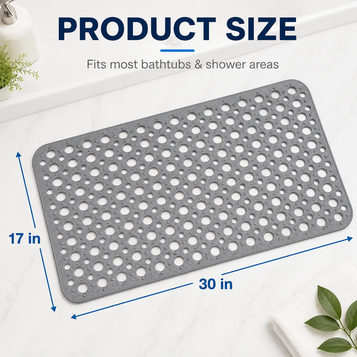 🔥Save 50% This Summer 💧 Bathroom Safety Mat - Make Every Shower Feel Safer 🚿