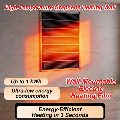 🔥3-Second Rapid Heating Honeycomb Graphene Far-Infrared Ceramic Wall Heater – Low Noise & Energy Efficient Indoor Wall Mount Heater