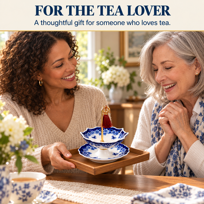 Umbrella Porcelain Ceramic Tea Strainer