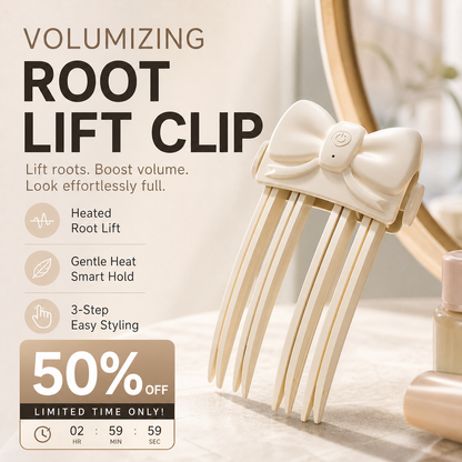 📢50% OFF !! ⏰Wireless Heated Volumizing Root Lift Clip - Salon Crown Volume Styling Tool for Fine Flat Hair