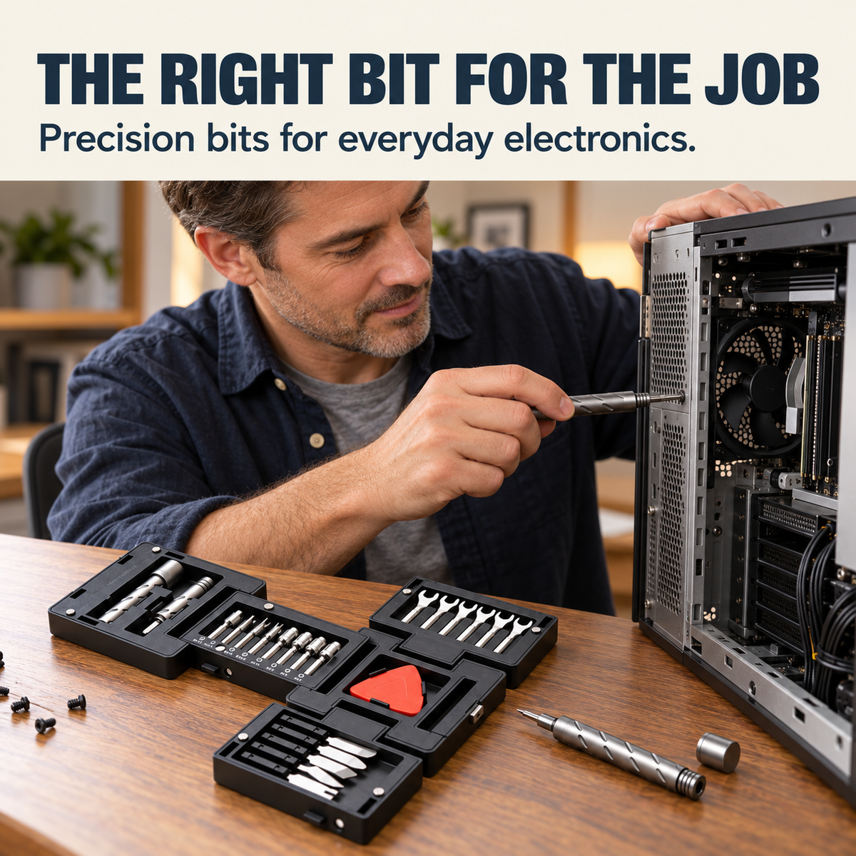 36 precision bits for PC chassis and small electronics repair