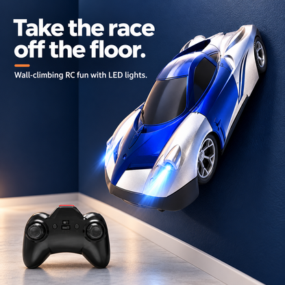 Wall-Climbing RC Toy with LED Lights 🚗