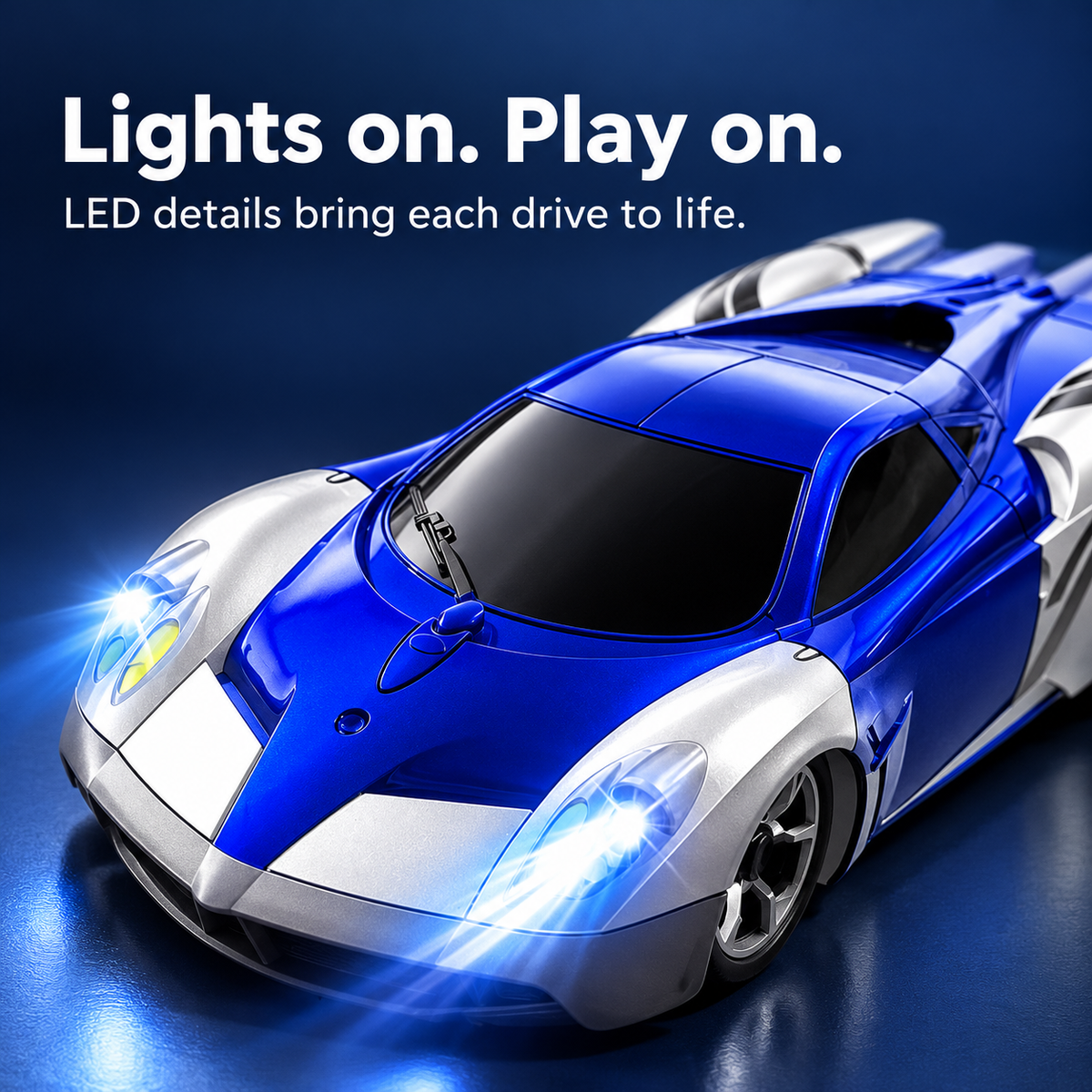 Wall-Climbing RC Toy with LED Lights 🚗