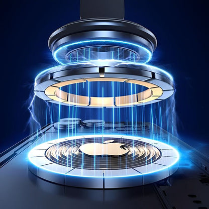 Magnetic wireless charging illustration for smartphone